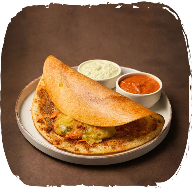 Ghee Podi Masala Dosa